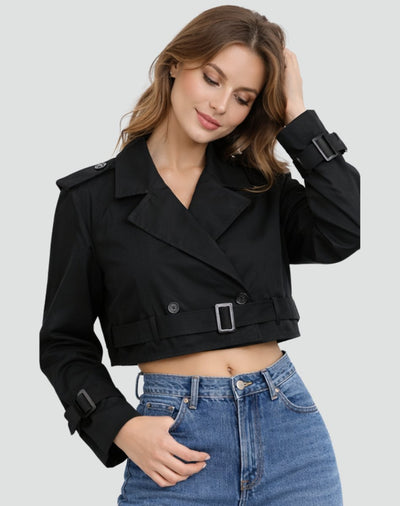 Amelie trenchcoat i denim