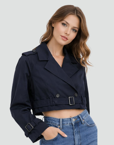 Amelie trenchcoat i denim
