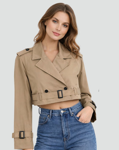 Amelie trenchcoat i denim