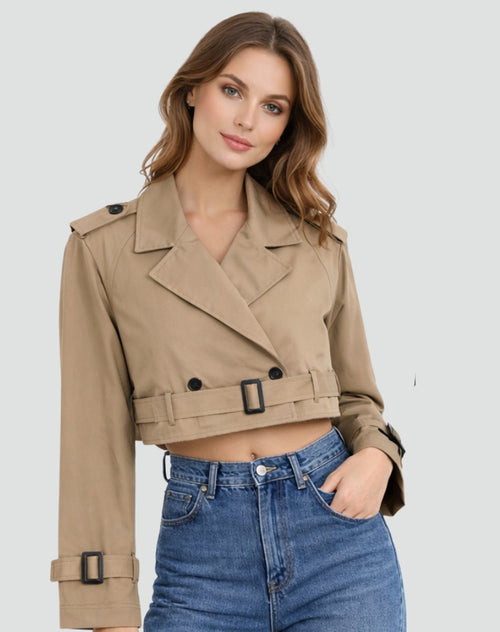 Amelie trenchcoat i denim