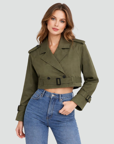 Amelie trenchcoat i denim