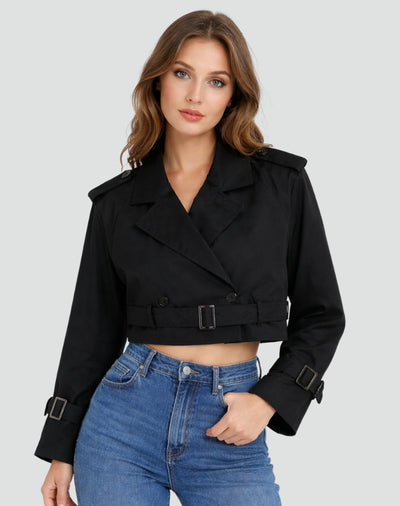 Amelie trenchcoat i denim