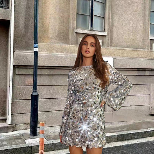 Nora klänning med paljetter