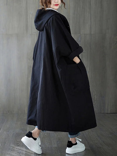 Frieda trenchcoat i denim