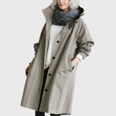 Clara trenchcoat med huva