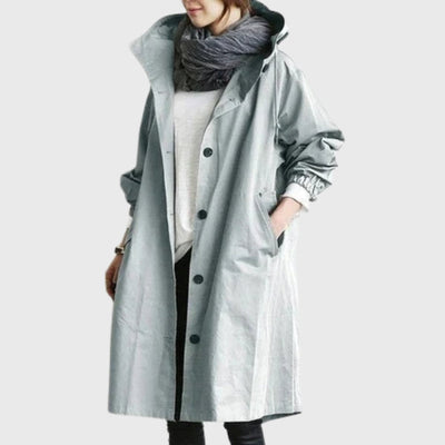 Clara trenchcoat med huva