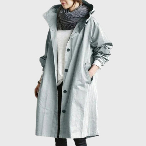 Clara trenchcoat med huva