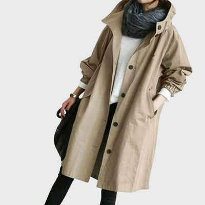 Clara trenchcoat med huva