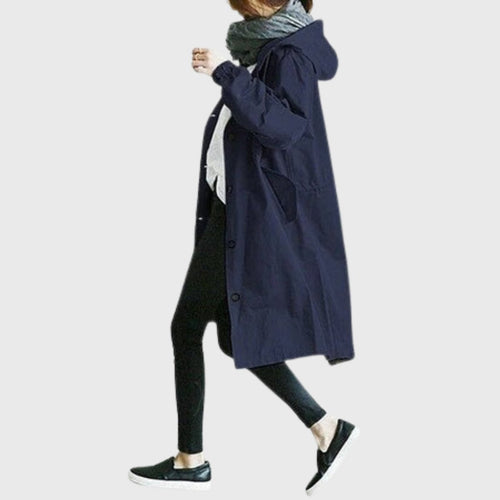 Clara trenchcoat med huva