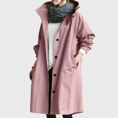 Clara trenchcoat med huva