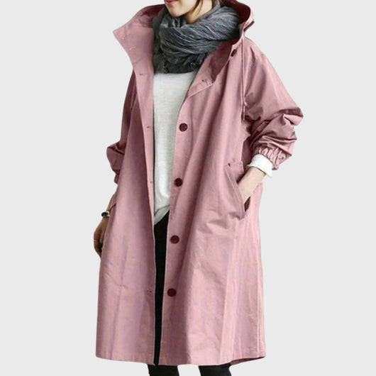Clara trenchcoat med huva