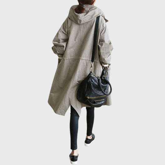 Clara trenchcoat med huva