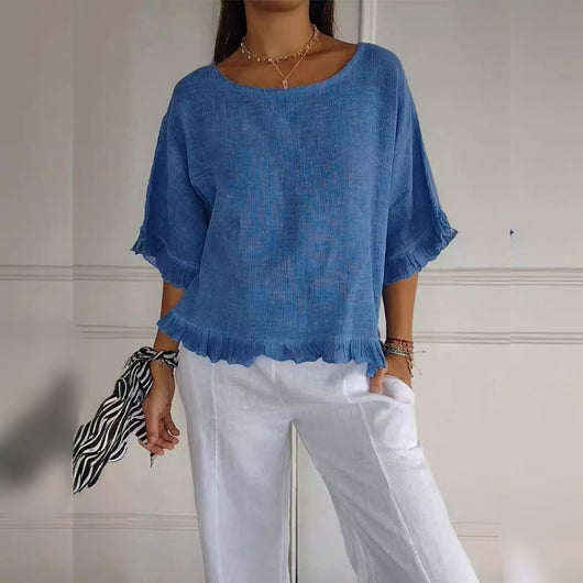 Elisabeth blus med volanger