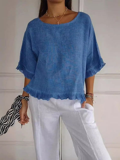 Elisabeth blus med volanger