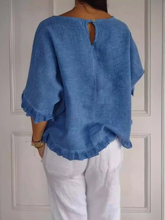 Elisabeth blus med volanger