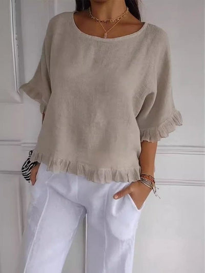 Elisabeth blus med volanger