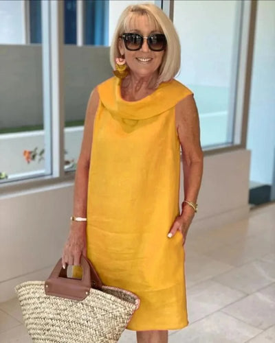 Hannah sommarklänning med ärmlös