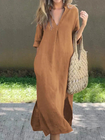 Mia sommarklänning i linne