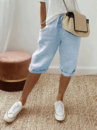 Leonie shorts i linne