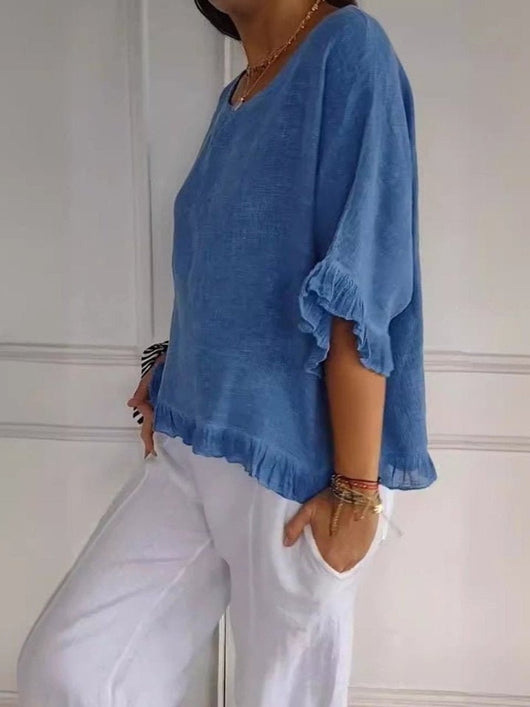 Annika blus i linne
