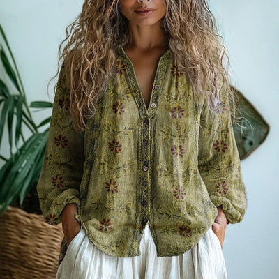 Luisa blus i linne