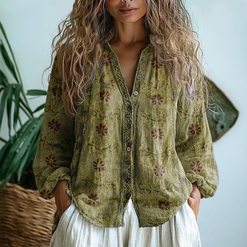 Luisa blus i linne