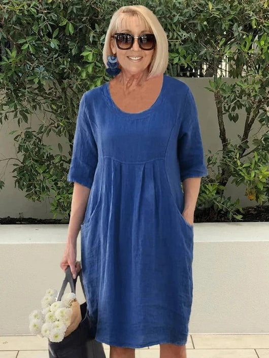 Marie sommarklänning i linne