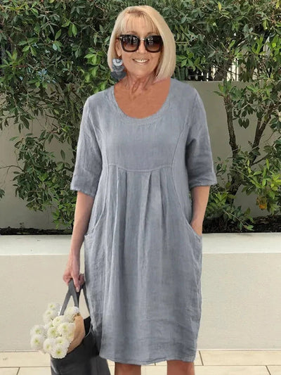 Marie sommarklänning i linne