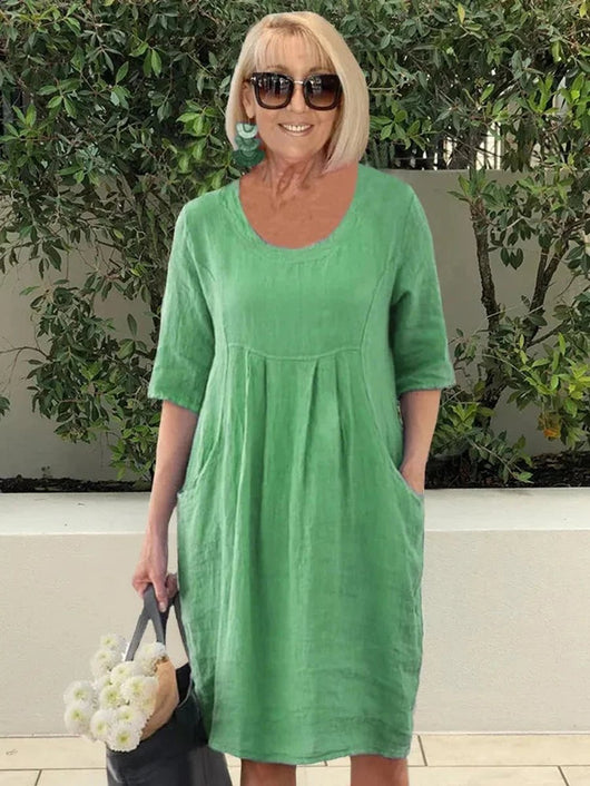 Marie sommarklänning i linne