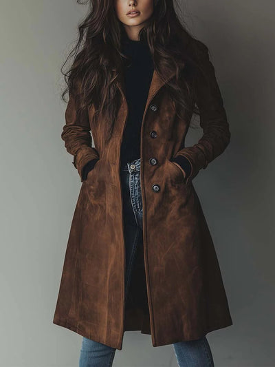 Luisa trenchcoat i stickat