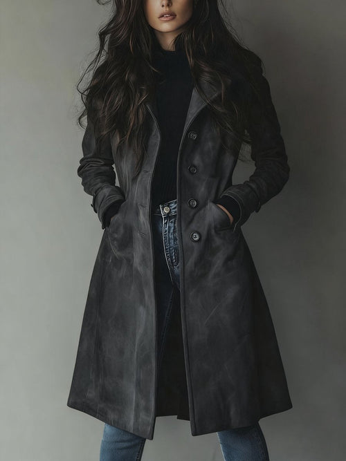 Luisa trenchcoat i stickat