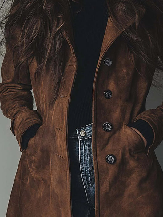 Luisa trenchcoat i stickat