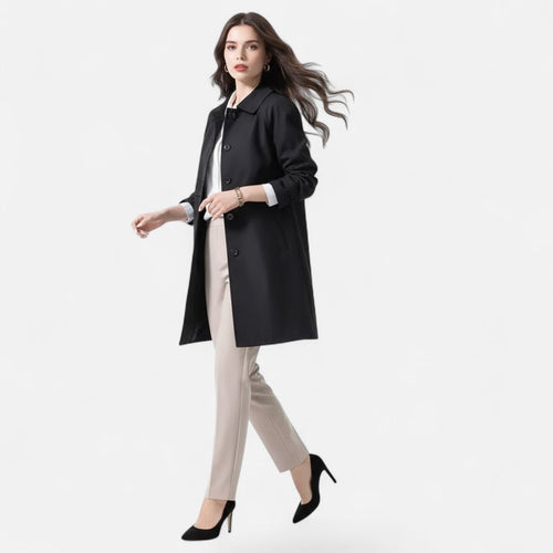 Clara trenchcoat i ull