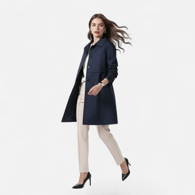 Clara trenchcoat i ull