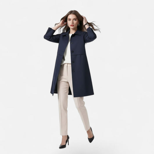 Clara trenchcoat i ull