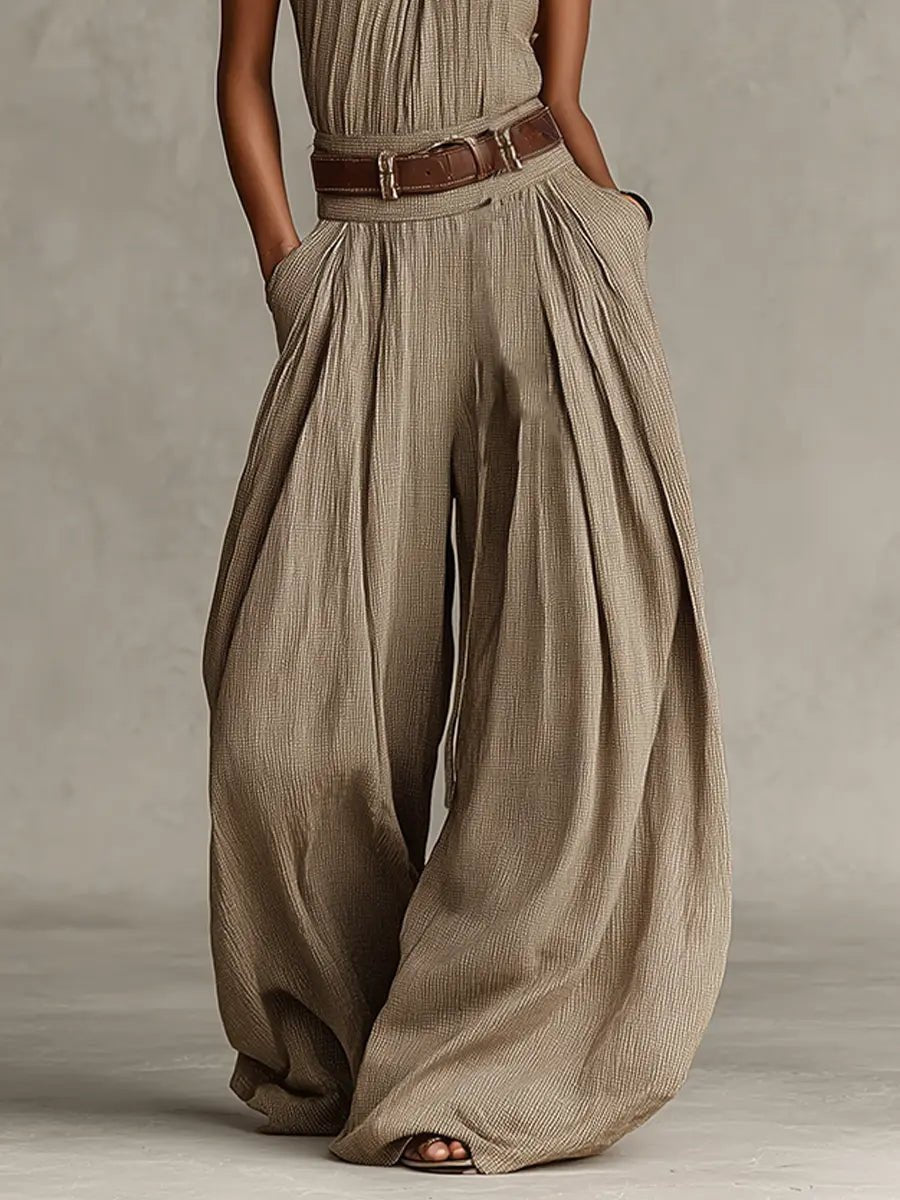 Greta jumpsuit i läder