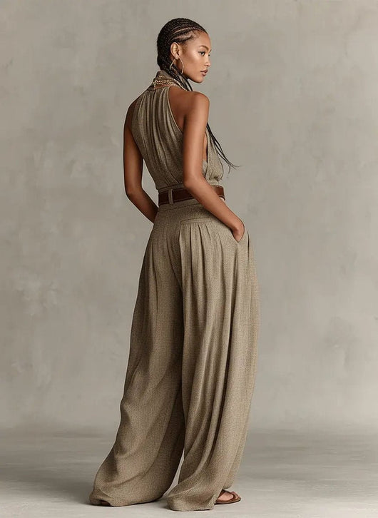 Greta jumpsuit i läder