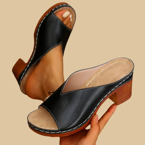 Sophie slip in-skor med blockklack