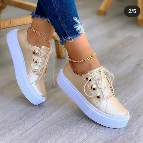 Clara sneakers med platåsula