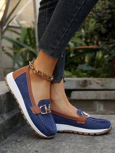 Leonie loafers i denim