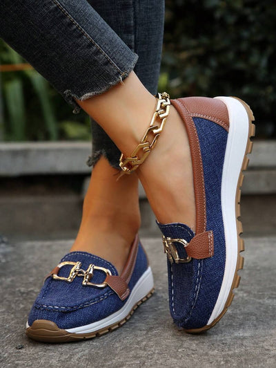 Leonie loafers i denim