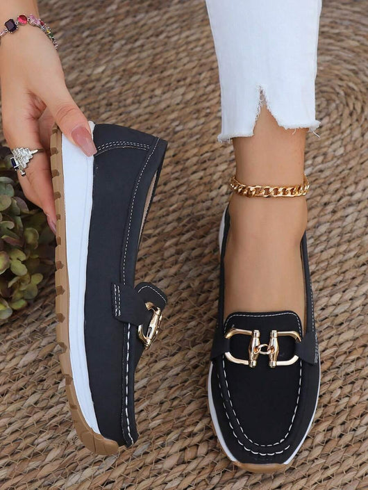 Leonie loafers i denim