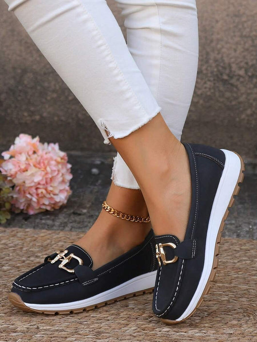 Leonie loafers i denim