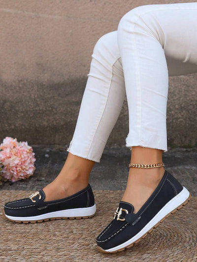 Leonie loafers i denim