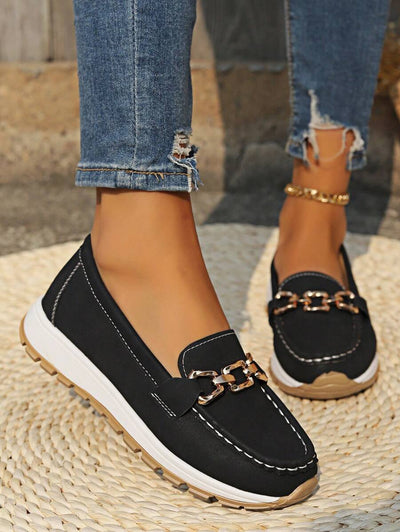 Leonie loafers i denim