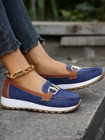 Leonie loafers i denim