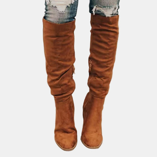 Johanna boots med dragkedja