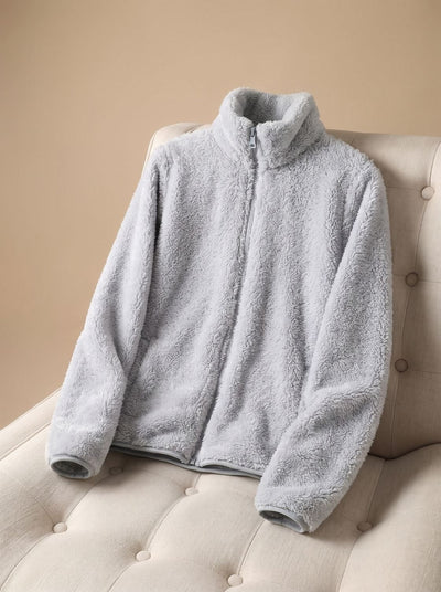 Annika jacka i fleece med dragkedja