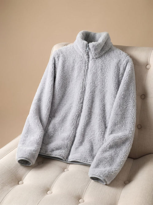 Annika jacka i fleece med dragkedja