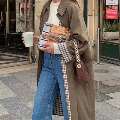 Marie trenchcoat i denim